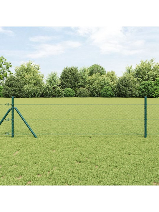 Kuusikulmainen aita vihreä 0.8x10 m teräs
