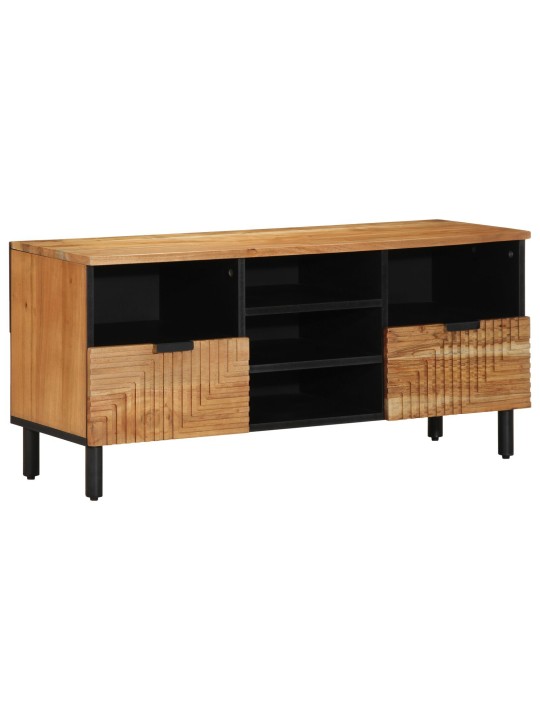 Tv kaappi 100x33,5x46 cm täysi akaasiapuu