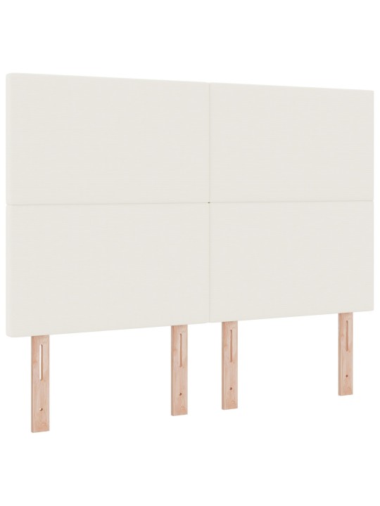 Yksinkertainen kerma sängynpääty - 160 cm sametista