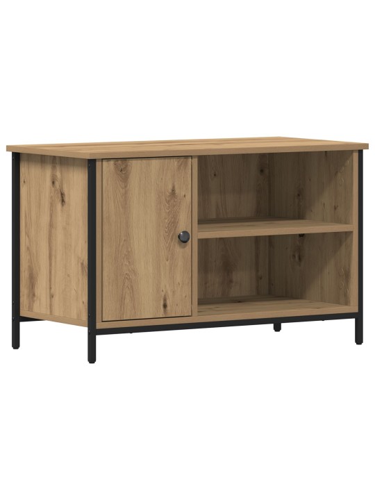 Tv-taso artisan oak 80x40x50 cm tekninen puu ja teräs