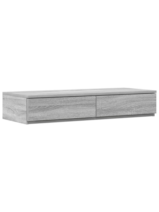 Sängyn laatikot harmaa sonoma 100x36,5x16,5 cm tekninen puu
