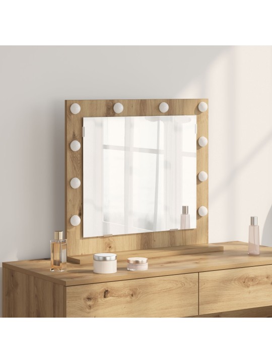 Peili led-valoilla artisan oak 60x55x18 cm