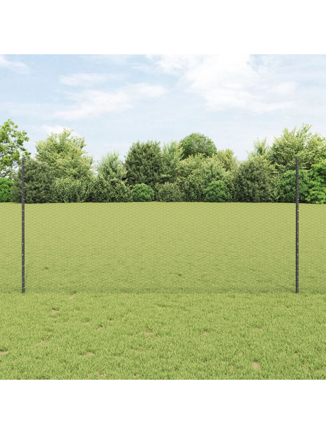 Aitapylväät 10 kpl u-kanava harmaa 120 cm terästä