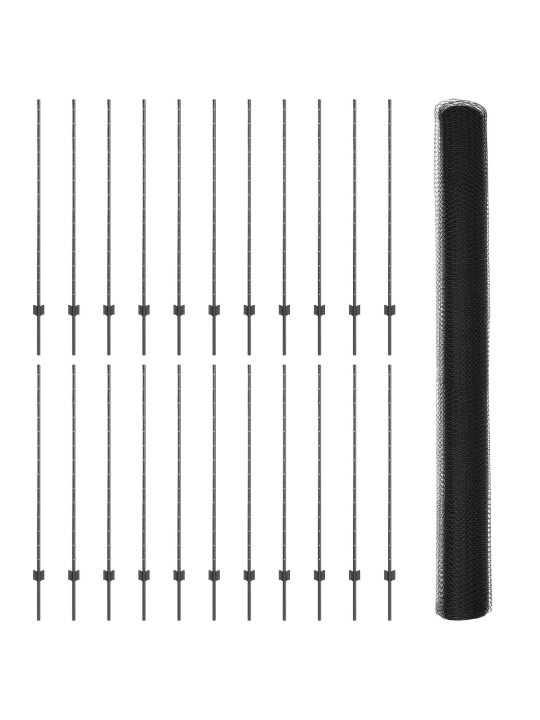 Aitalistat 22 kpl u-kanava harmaa 140 cm teräs