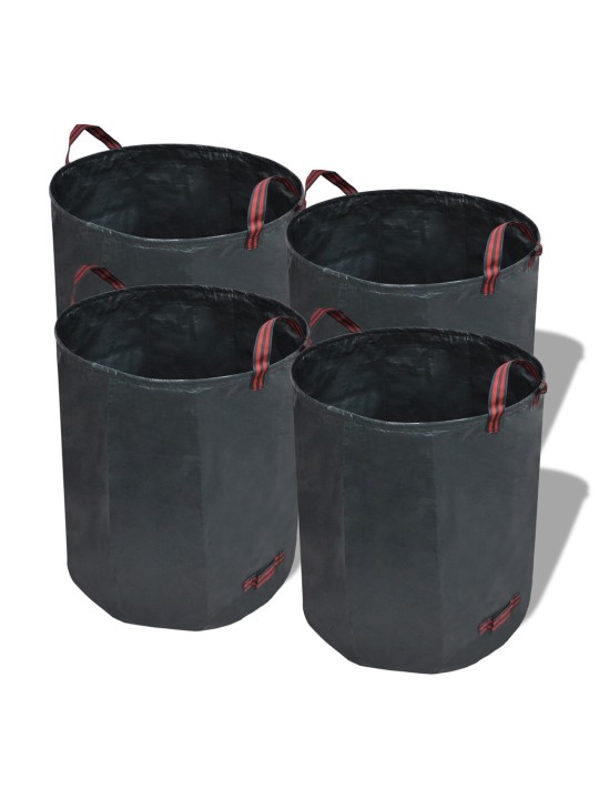 Puutarhajätepussi tumma vihreä 4 kpl 120 l 150 g/m²