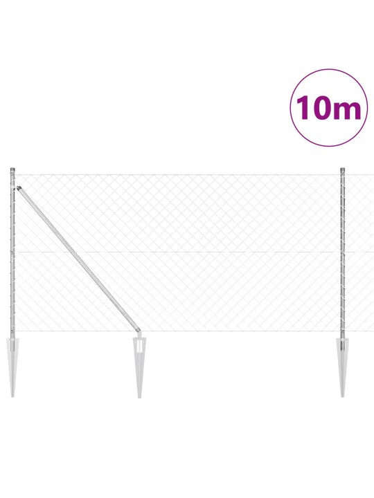 Ketjuaidat 7 piikkipostilla 1.4x10 m galvanoitu teräs