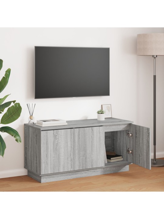 Tv-kaappi harmaa sonoma 100x38x49 cm tekninen puu
