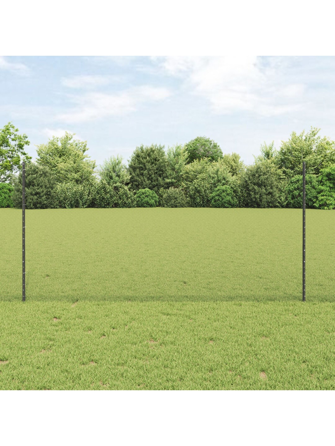 Aitapylväät 22 kpl u-kanava harmaa 120 cm teräs