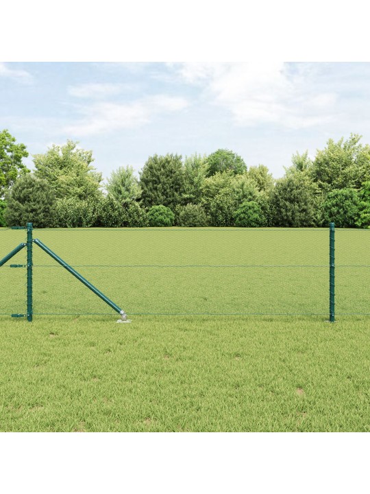 Kuusikulmainen aita vihreä 0.8x25 m teräs