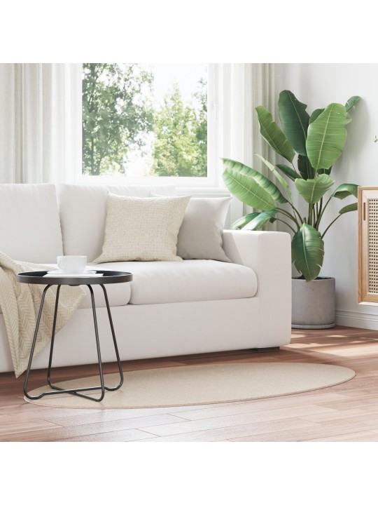 Matto "huarte" beige 80x150 cm ovaali