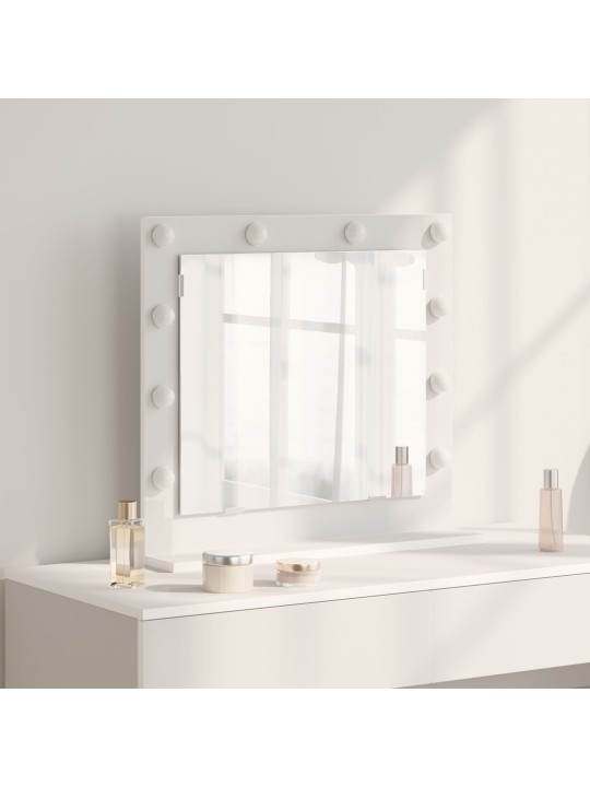 Peili led-valoilla valkoinen 60x55x18 cm