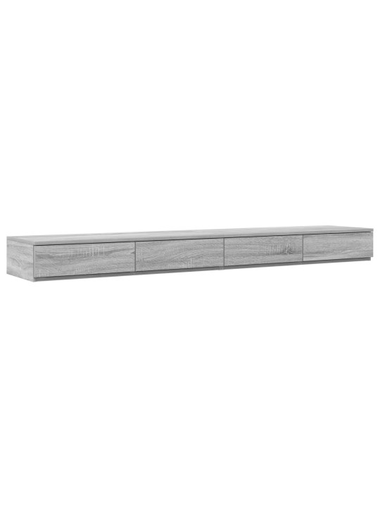 Sängyn laatikot harmaa sonoma 200x36,5x16,5 cm kuitulevy