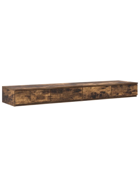 Vuodevetimet savutettu tammi 150x36,5x16,5 cm teknistä puuta