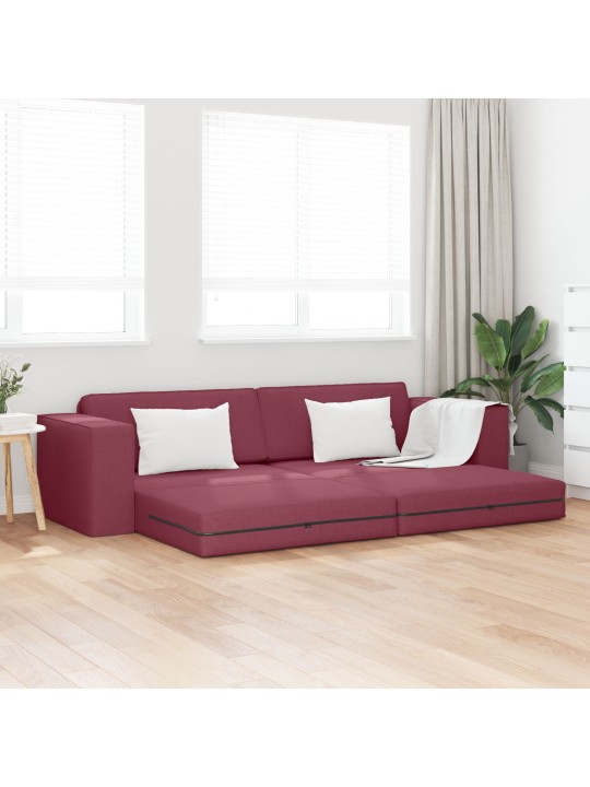 Lattiavolyysinäky 2-in-1 viininpunainen 245x150x60.5 cm kangas