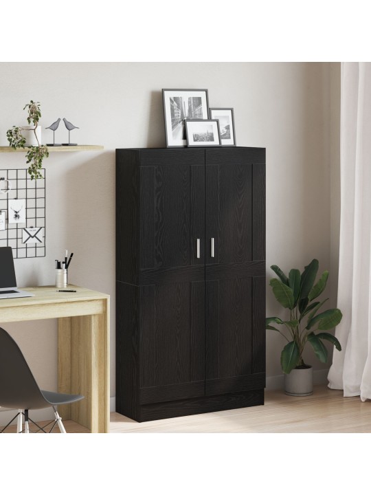 Kirjahyllyt 2 kpl musta tammi 165x30,5x150 cm tekninen puu
