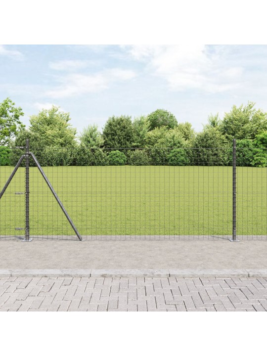 Aita pylväät 7 kpl ø32mm 110cm galvanoitu teräs
