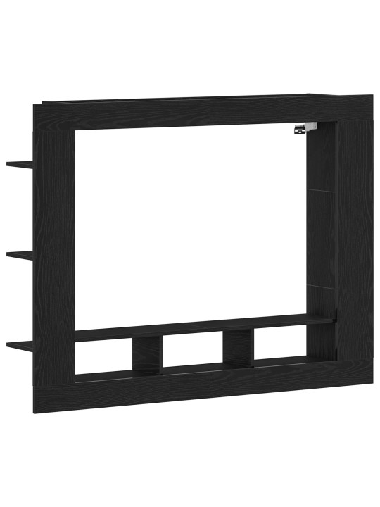 Tv-kaappi seinäasennettava musta tammi 152x22x113 cm