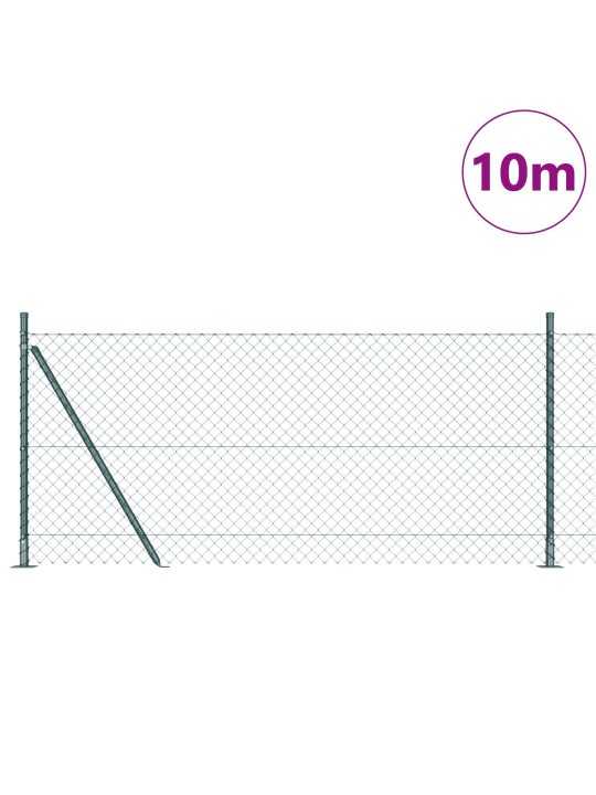 Ketjuaita 7 laipallisella pylväällä 1x10 m galvanoitua terästä