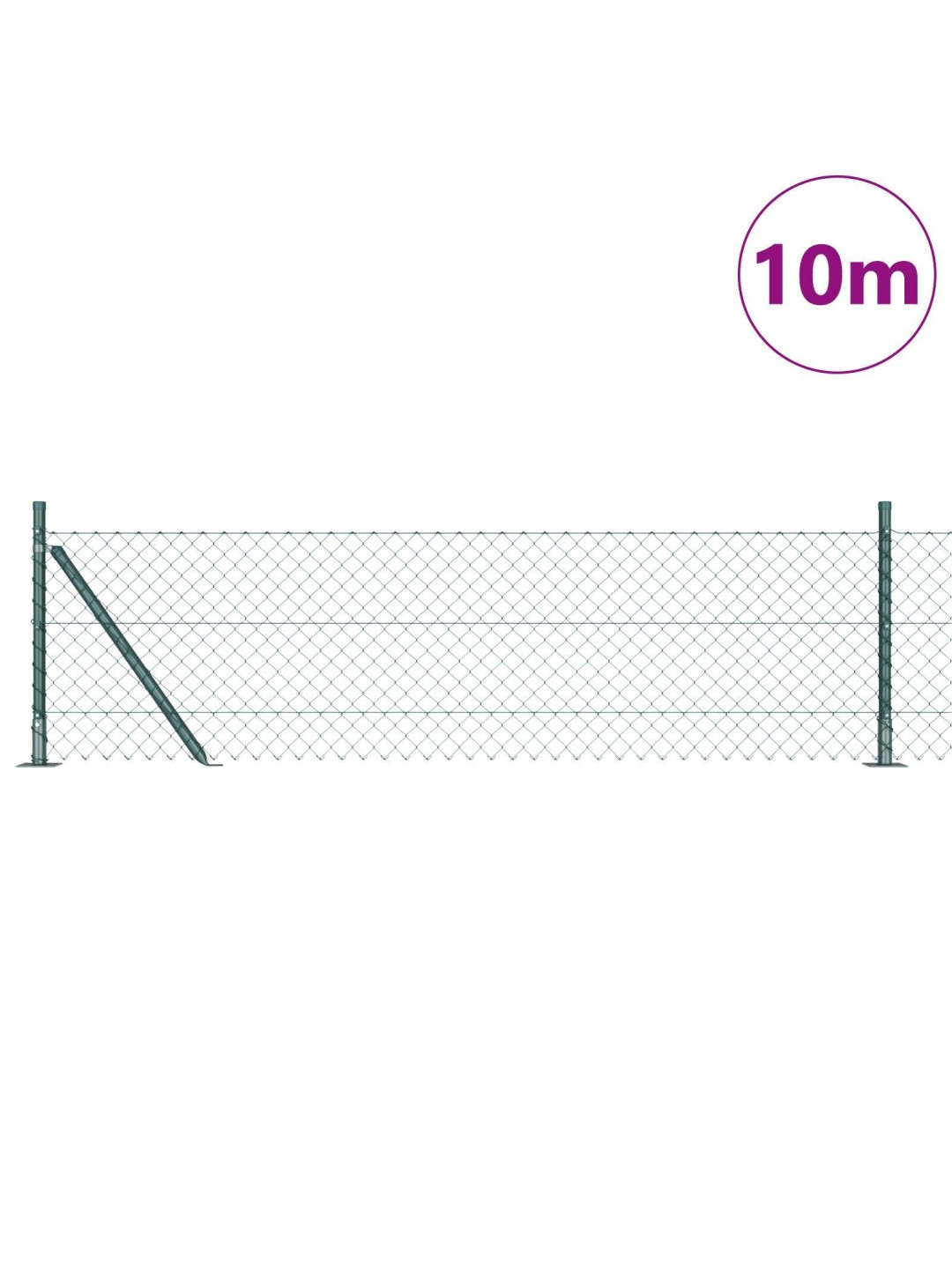 Ketjuaida 7 flangeless palkkia 0.4x10 m galvanoitu teräs