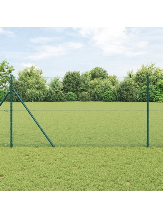 Kuusikulmainen aita vihreä 1.4x25 m teräs