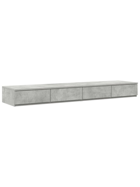 Sängyn laatikot betoni harmaana - 135 x 36,5 x 16,5 cm erikoisvalmistettu puusta