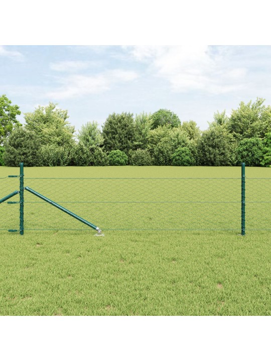 Kuusikulmainen aita vihreä 0.4x50 m teräs