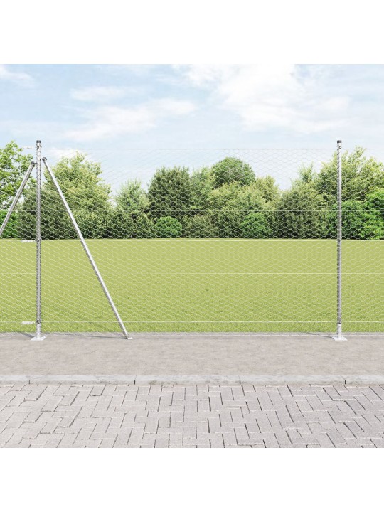 Kuusikulmainen aita 1.5x100 m galvanoitu teräs