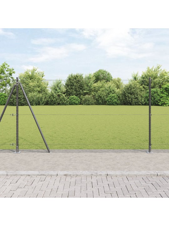 Kuusikulmainen aita harmaa 1.2x100 m terästä