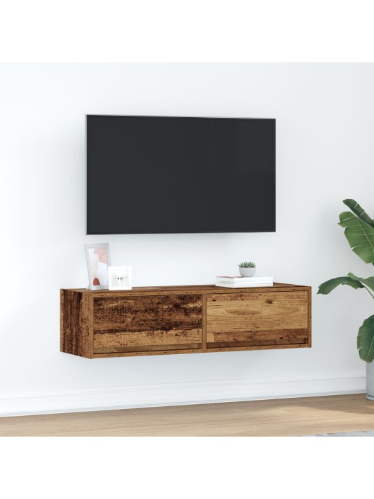 Tv-kaappi vanha puuhake 100x31x25,5 cm tekninen puu