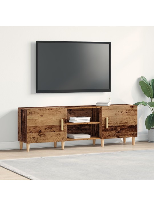 Tv-kaappi vanha puu 150x30x50 cm oikein viimeistelty puu