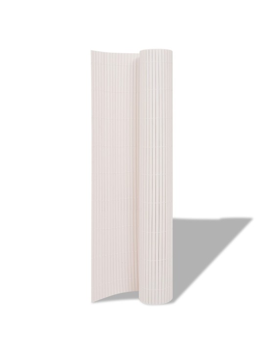 Puutarhapuomi kaksipuoleinen pvc 150x300 cm valkoinen