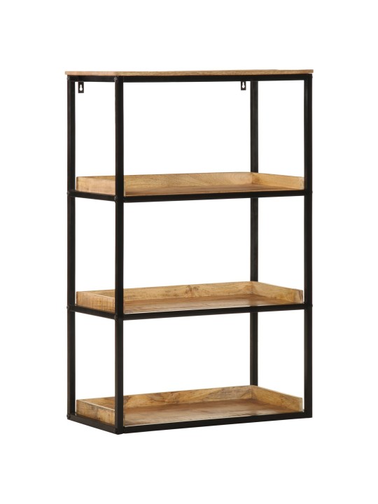 Kirjahylly 70x35x110 cm vankka puu karkea mangopuu