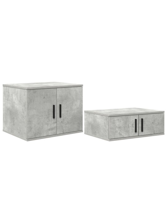 Säilytyskaappi betoni harmaa 108x41x40 cm kivimuotti