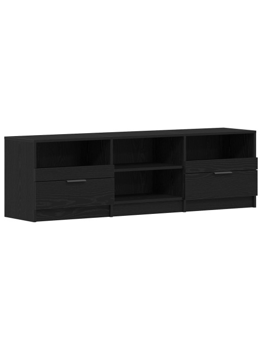 Tv-taso musta tammi 150x33,5x45 cm tekninen puu