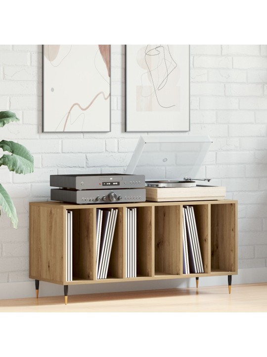 Record cabinet vanha puu 100x38x48 cm tekninen puu