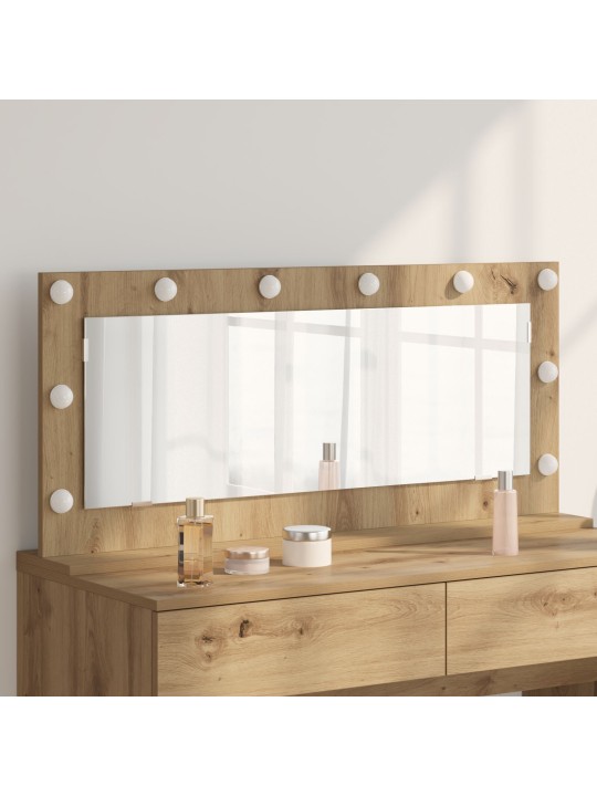 Peili led-valoilla artisaanin tammi 100x45x18 cm