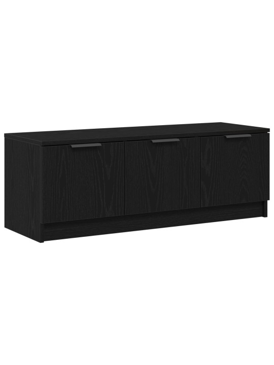 Tv-kaappi musta tammi 102x35x36,5 cm tekninen puu