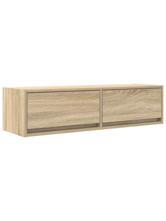 Tv-kaappi sonoma tammi 100x31x25,5 cm tekninen puu