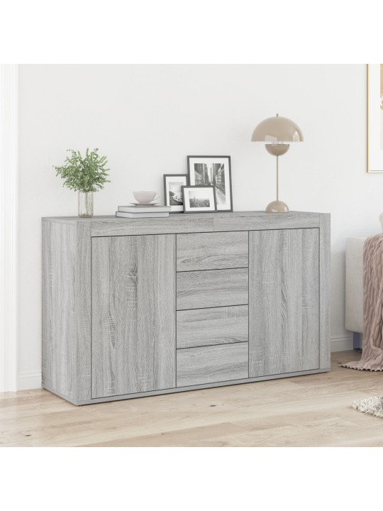 Sivupöytä harmaa sonoma tekninen puu 120 x 36 x 69 cm