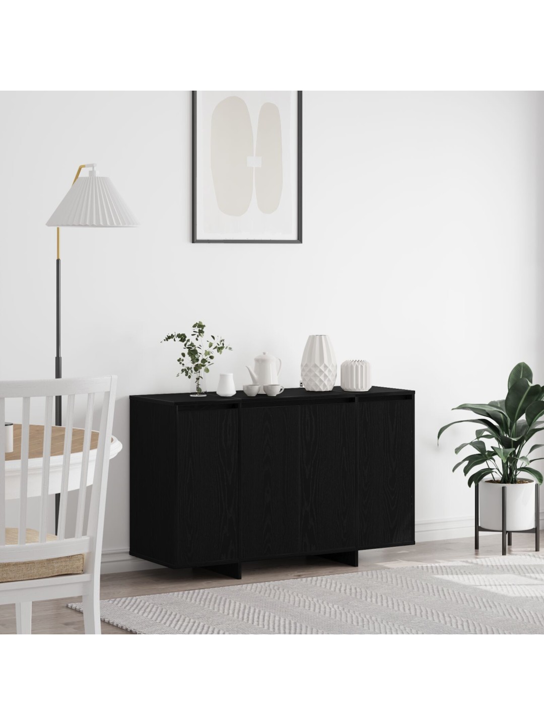 Musta tammi puuväliko musta tammi puu 120 x 41 x 75 cm