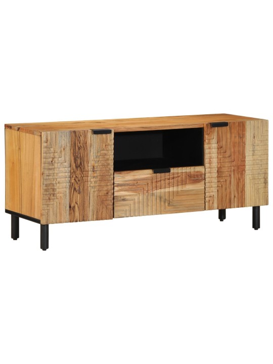 Tv-kaappi 105x33,5x46 cm täysi puu akaasia