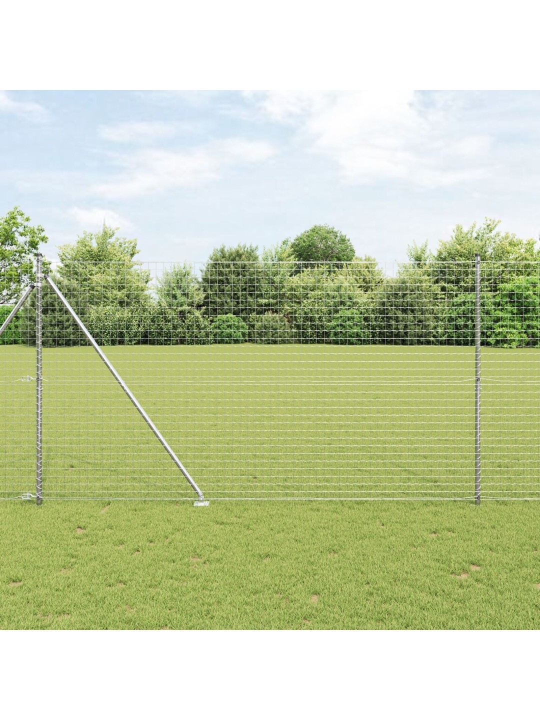 Aitapostit teräksiset 7 kpl ø32 mm 180 cm galvanoitu
