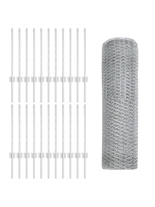 Aitatukit 11 kpl u-kanava 60 cm galvanoitua terästä