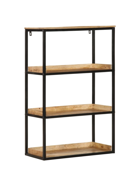 Kirjahylly 70x35x110 cm vankka puu karkea mangopuu