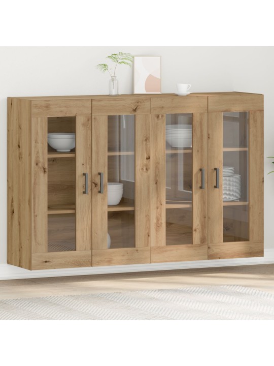 Seinäkaapit 2 kpl artisan tammi 69,5x34x90 cm tekninen puu
