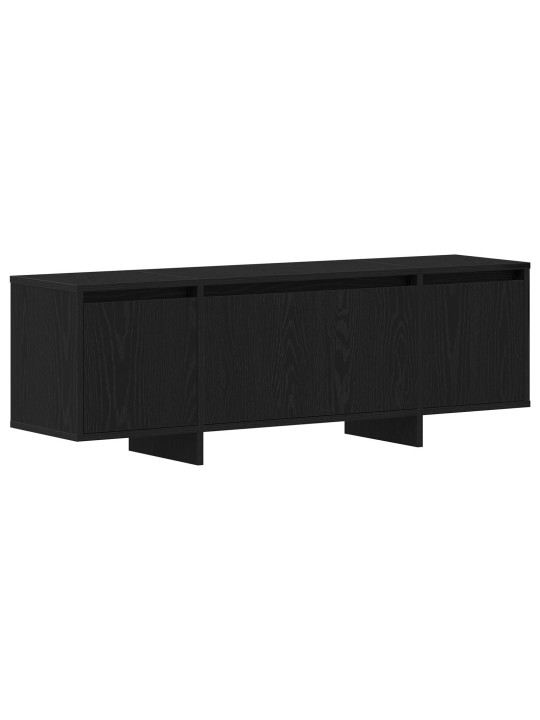 Tv-taso musta tammi 120x30x40,5 cm tekninen puu