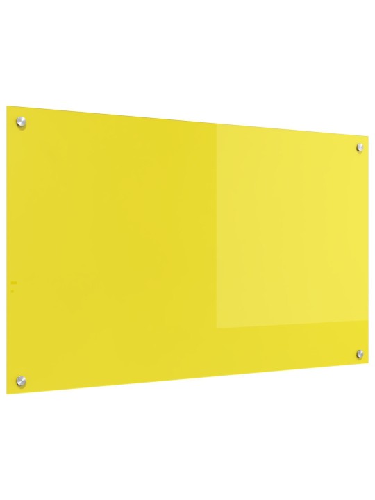 Keittiön taustalevy keltainen 100x60x0,6 cm karkaistu lasi