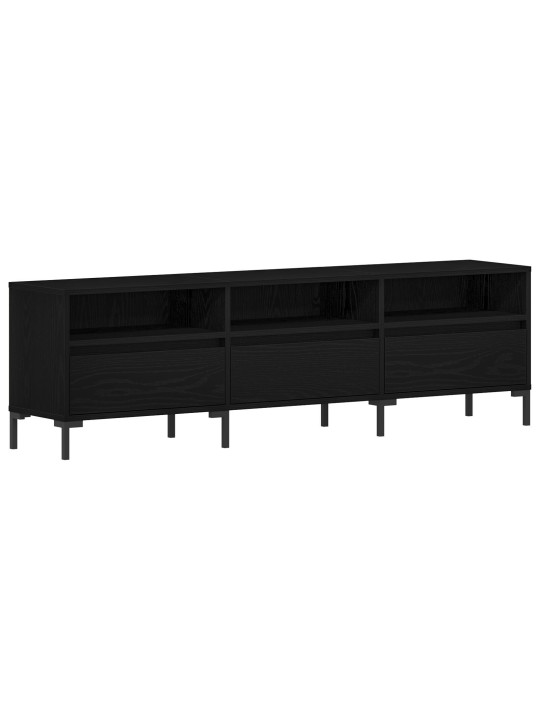 Tv kaappi musta tammi 150x30x44,5 cm tekninen puu