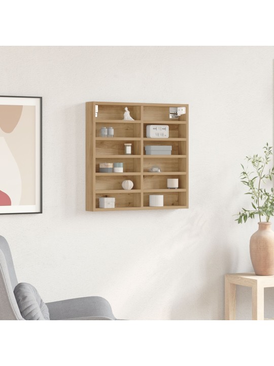 Vitrine kaappi artisan tammi 60x8,5x58 cm keinokuitu