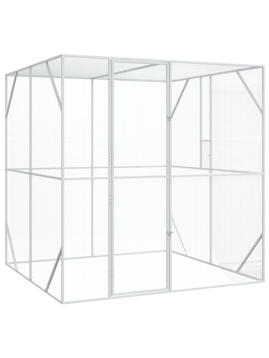 Lintuhäkki anthracite 209x202x214 cm teräs